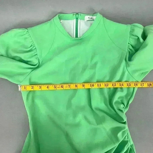 $495 A.L.C. Mini Dress Womens 6 Ruched Baddie Modern Y2k Coquette Retro Glam - Picture 8 of 11